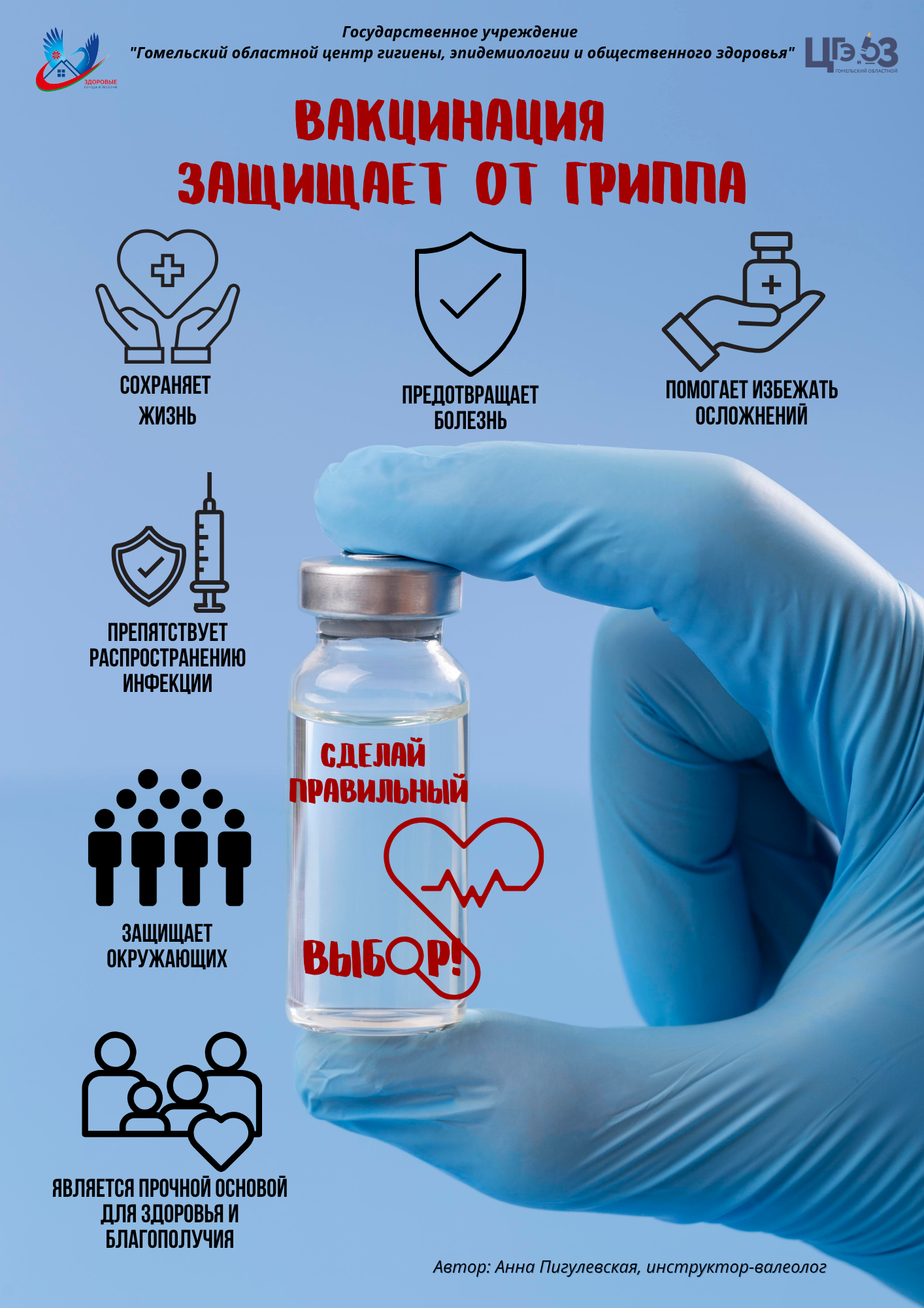 Вакцинация защищает от гриппа